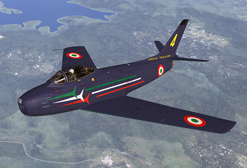 f86 Sabre delle Frecce Tricolori, post 1961